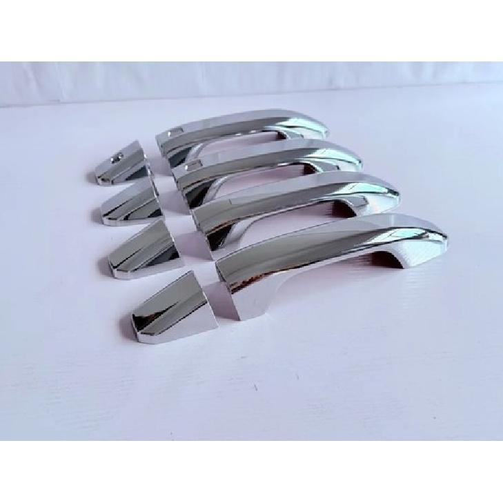 For -2025 Chevrolet Colorado Chrome Side Door Handle Frame Cover Trim 8pcs