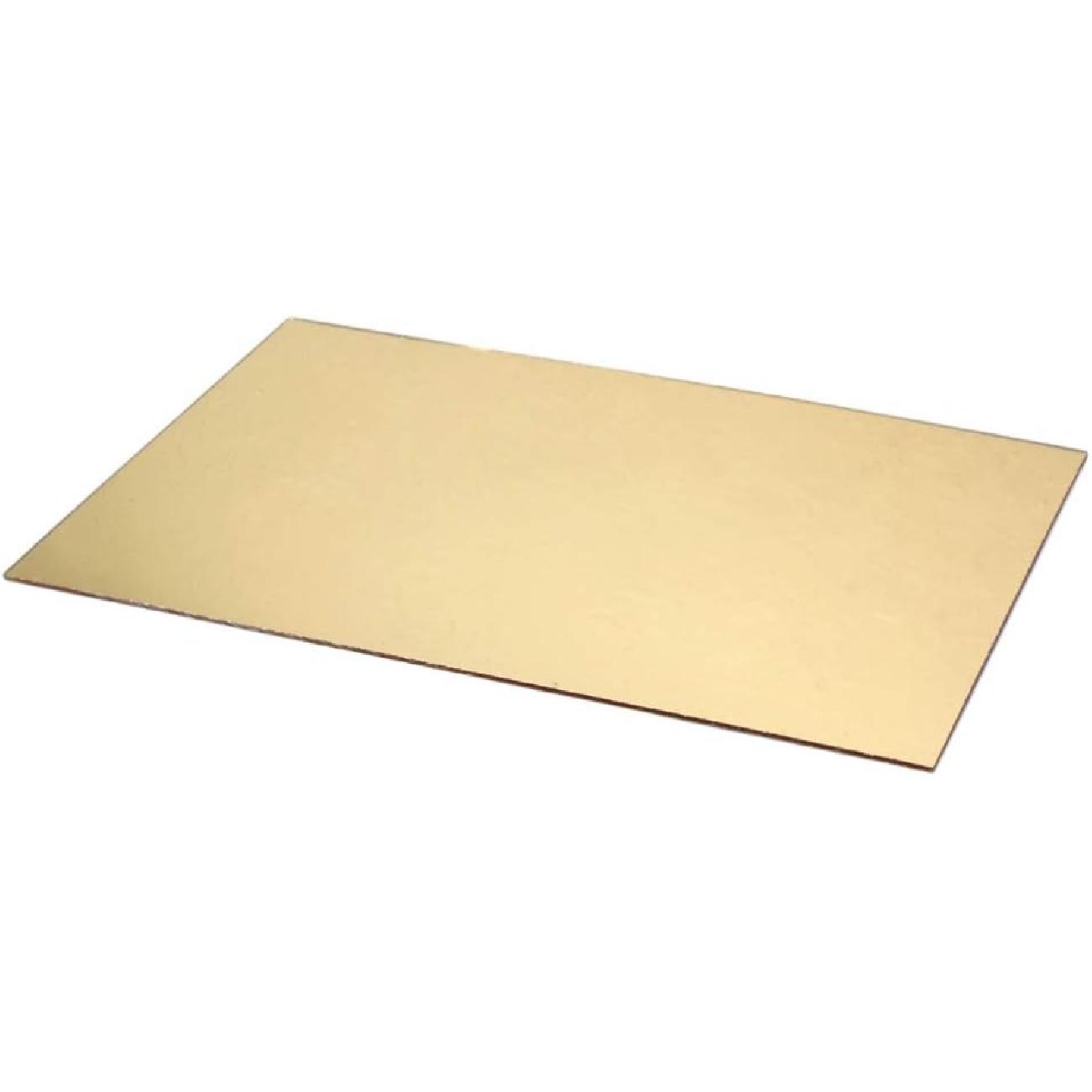 Blank Guitar Pickguard Material Scratch Plate Backplate Sheet 44 x 29cm for Bass 3Ply Guitar (Gold)