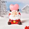 Model Miniature Dairy Sheep Little Statue Christmas Tree Figurines Micro Landscape Santa Claus
