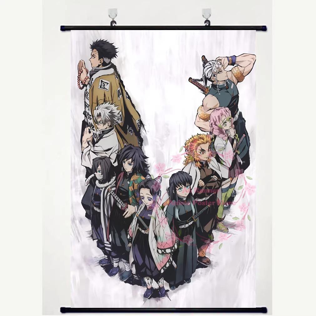 Tasse D-Demon S-Slayer Château de Mugen Neuf Piliers Tomioka Giyu Tanjiro Papillon Ninja Affiche Rouleau Anime Produit Dérivé