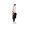 Jordan Logo Patch Drawstring Straight-Leg Shorts Men Bottoms Black DV6964-010