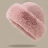 Basin Hat Women Winter Warm Thickened Brim Bucket Hat Solid Color Windproof Outdoor Cold Weather Hat Headwear