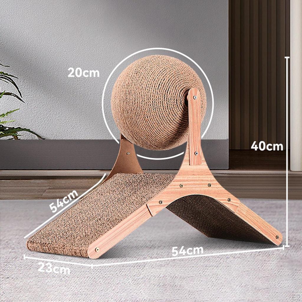 Sisal Cat Scratching Ball, Scratcher Toy, Wear Resistant Indoor Cats Scratch Pad Cardboard,