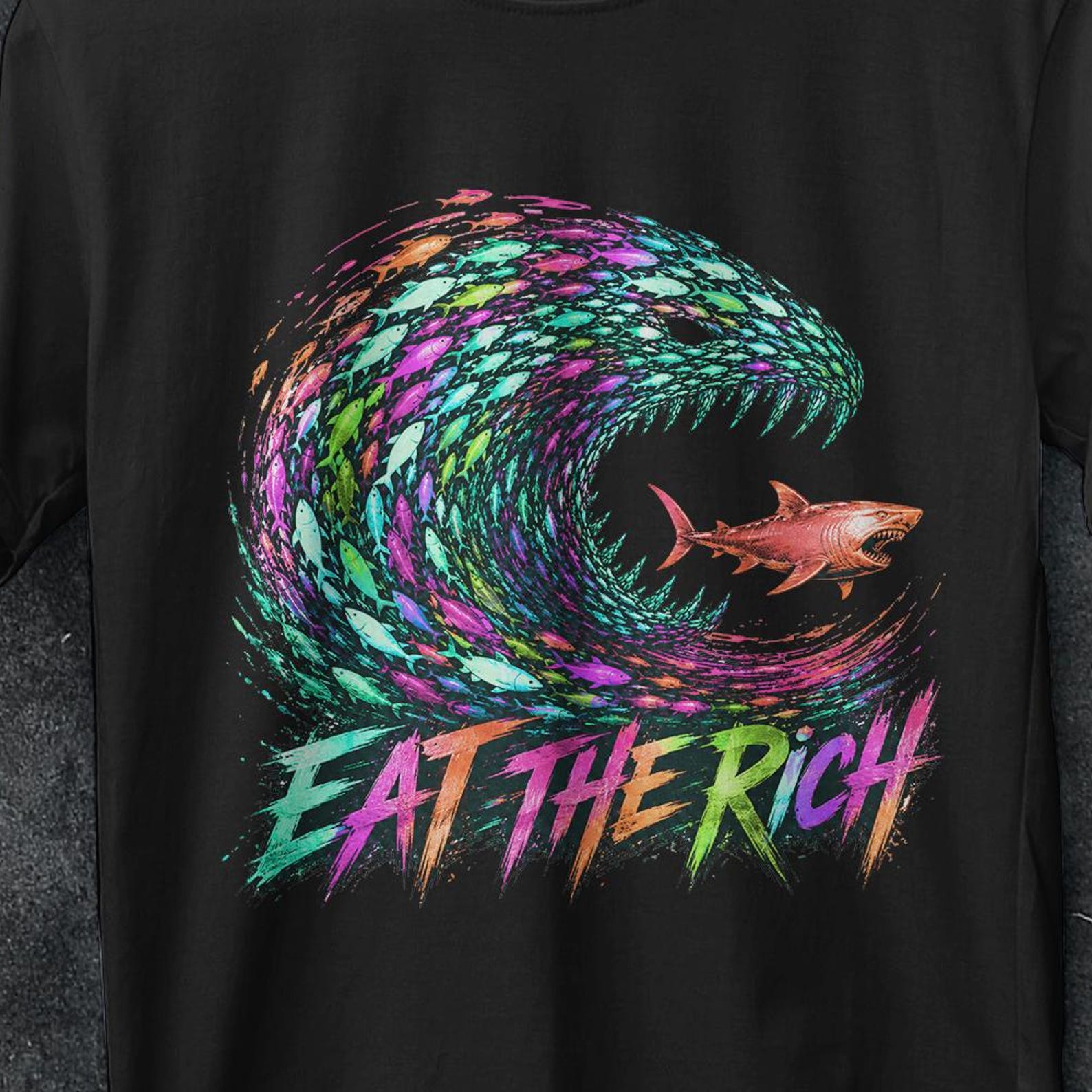 Eat the Rich Shirt, FDT Shirt, Tax The Rich Tee, vintage t shirt, Eat the Rich T-shirt, Democrat Gift Shirt, Anti-Capitalist, Protest Top, S