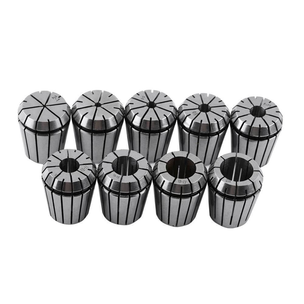 9pcs ER32 Spring Collet Set for CNC Engraving Machine and Milling Lathe Tool 220mm