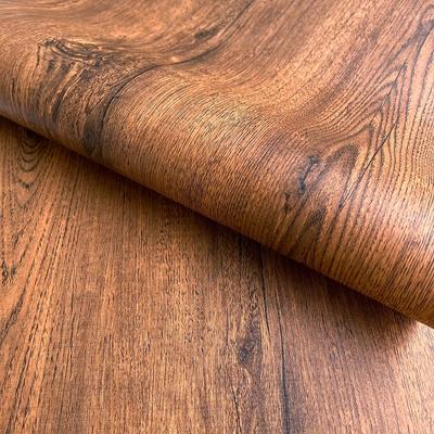 Braune Holzmaserung Selbstklebende Tapete Heimdekoration Hintergrundwand PVC Küche Zuhause Farbwechselnder Aufkleber Tapete