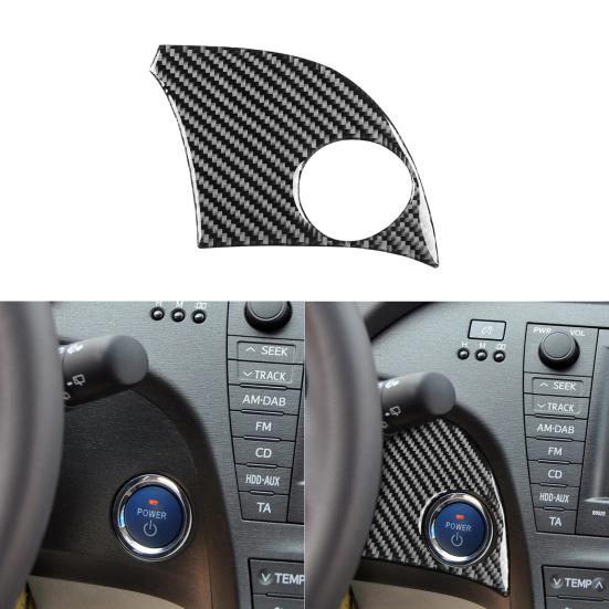 

Наклейки на кнопку запуска двигателя Lef из углеродного волокна для Toyota Prius