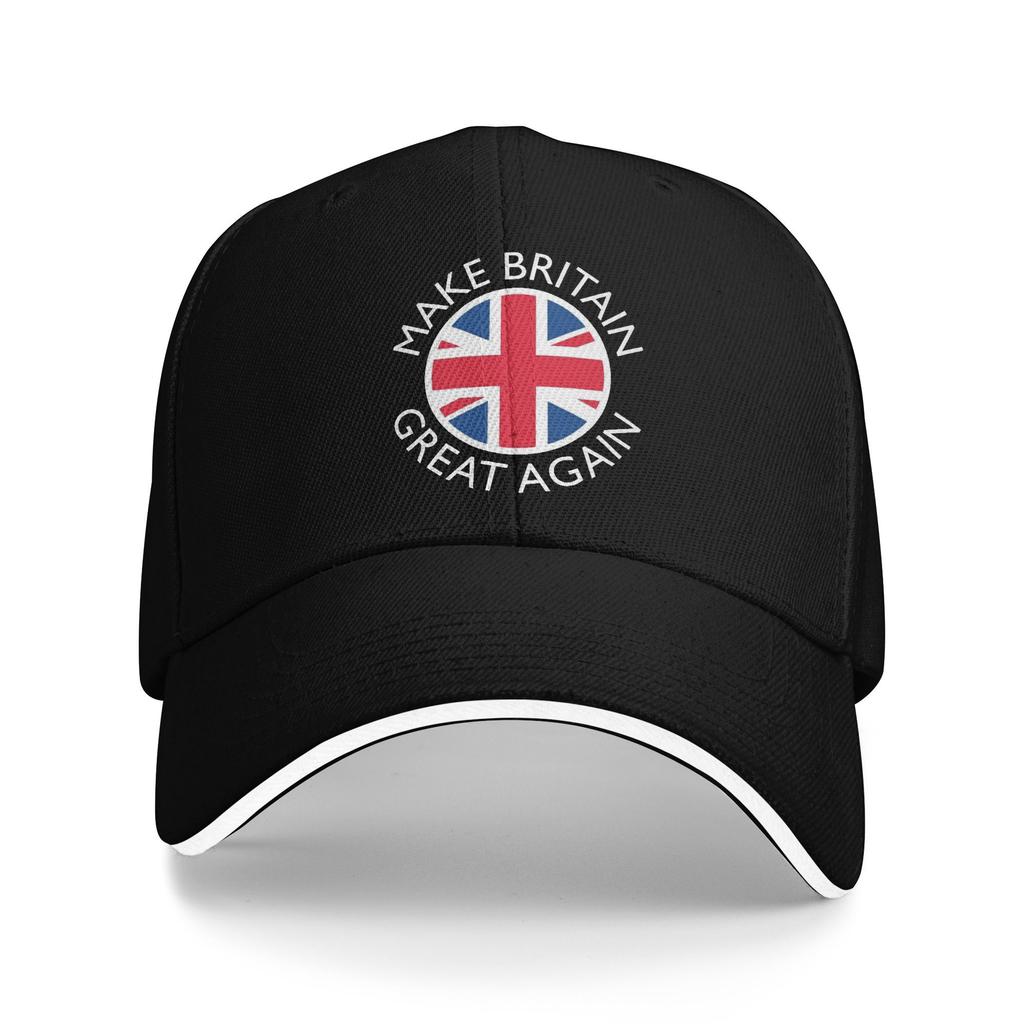 Lets Make Britain GREAT Again Sandwich Hats Men Women Reform UK Caps Fishing Hat Adjustable Polyester Baseball Cap Summer