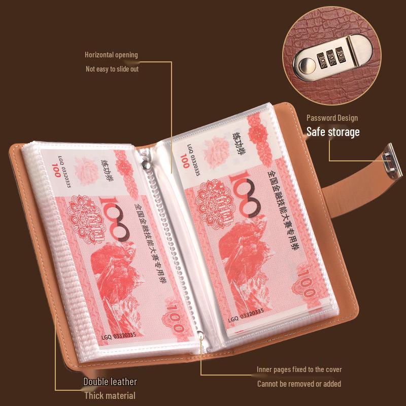 2025 Cross-Border Cash Savings Album with Password Lock for Financial Management and Accounting