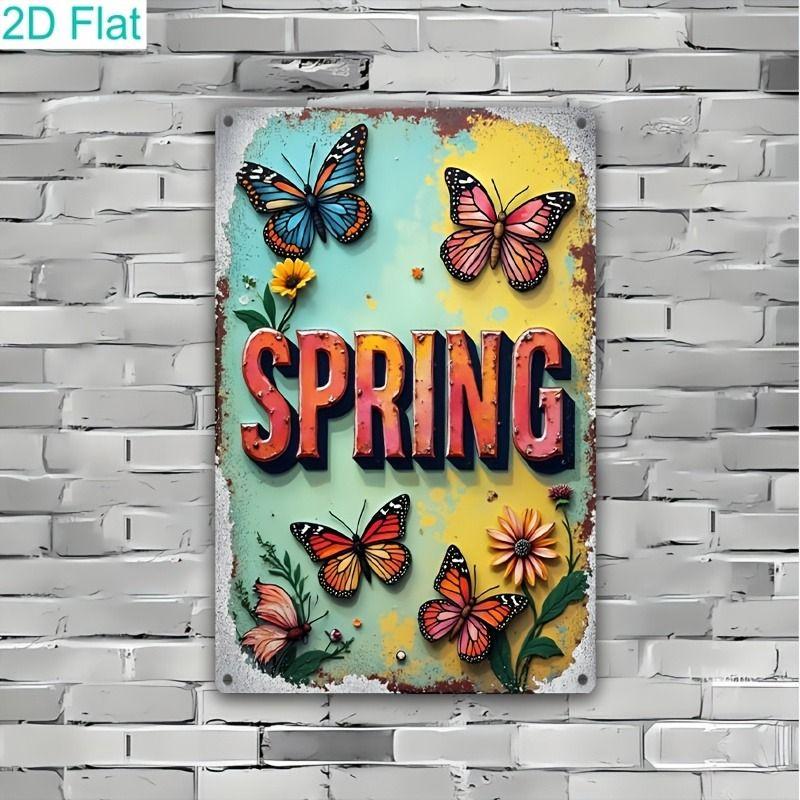 

Flower Art Wall Decor Metal Sign 20x30cm