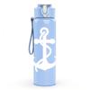 1PC Anchor Silhouette 750ml Color Plastic Sports Water Bottle Leakproof Flip Straw Lid Suitable for Sports Office Home Use