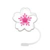 Plant Cartoon Straw Cover Straw Cap Silicone Dustplug Flower Party Straw Decoration