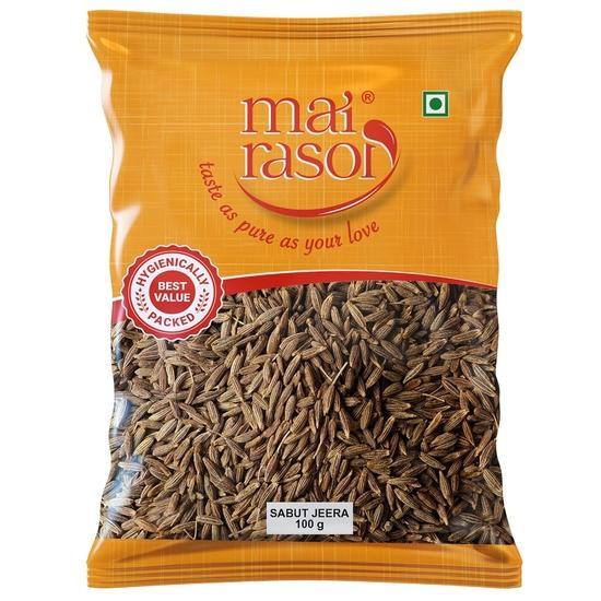 MAI RASOI Cumin Seeds/Jeera Sabut/Whole - 100 Gm