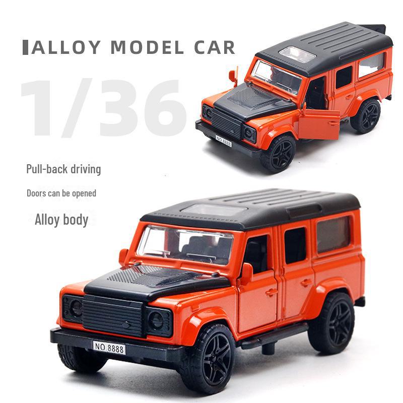 "Children's Off-Road Alloy Car Models with Open Doors - Sports Car Cake Decorations and Gifts for Boys"