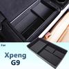 Für Xpeng G9 Auto Armlehne Aufbewahrungsbox Mittelkonsole Organizer Behälter Münzfach Brillen Aufbewahrungsbox ABS Gummi Matte Zubehör