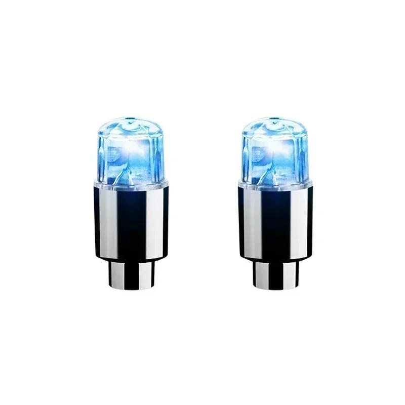 2/10pc Tire Valves Cap LED Lights Universal Car Motorcycle Bicycle Tyre Hub Motion Sensor Glowing Bulbs Cycling Lamp Accessories