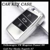 New Soft TPU Car Remote Key Case Cover Holder Shell Fob For Volkswagen VW Magotan Passat B8 Golf For Skoda Superb A7 Accessories