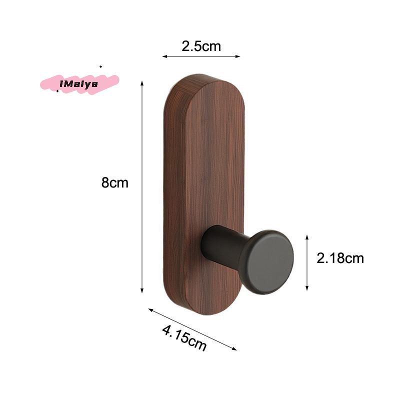 Nordischer Stil Holz Wandhaken Selbstklebend Montiert Zum Aufhängen Mantel Handtuch Kleidung Decke Hut Rucksack Bademantel Eingang Schlüsselhalter