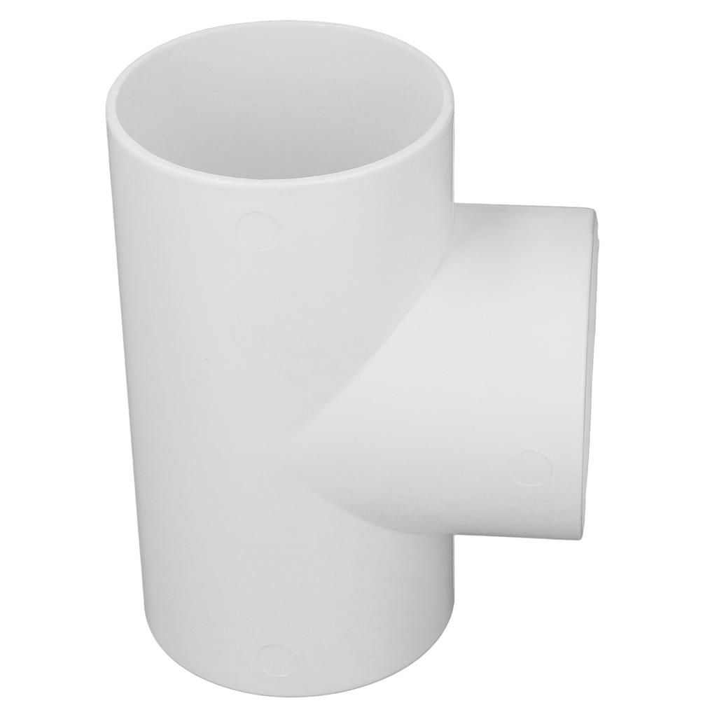 3 Way Duct Connector Corrosion Resistant PVC T Shape Round Pipe Fitting 3 Holes Hose Adapter Splitter