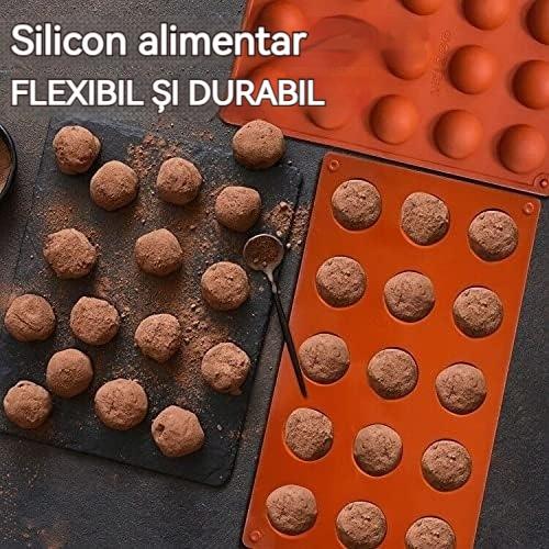 Kengege Baking Mold Set of 2 Semi-Circle Silicone Non-Stick for Jelly Chocolate Cake