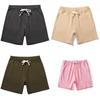 Men Summer Cotton Casual Shorts With Drawstring Waist For Active Wear And Youth Comfort