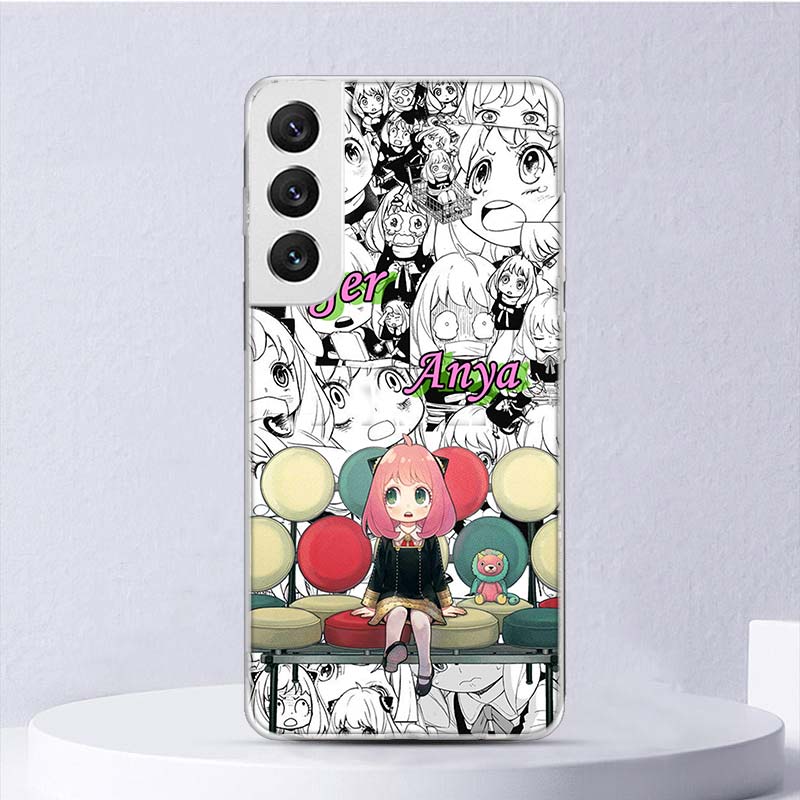 Anime SPY×FAMILY Soft Case For Samsung Galaxy S22 S21 Ultra S20 FE S10 Plus Phone Cover S9 S8 + S10E S7 Edge S6 Funda Coque