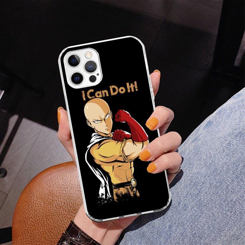 Anime One-Punch Man Phone Case For iPhone 17 Air 16 Pro Max 16E 15 + 14 Plus 11 12 13 Mini 7 8 SE Gift Print Cover Fundas 17 Air