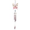 Metal Butterfly Wind Chime Rustproof Aluminum Tube Painted Craft Iron Art Hanging Ornament for Home Garden Yard Decor