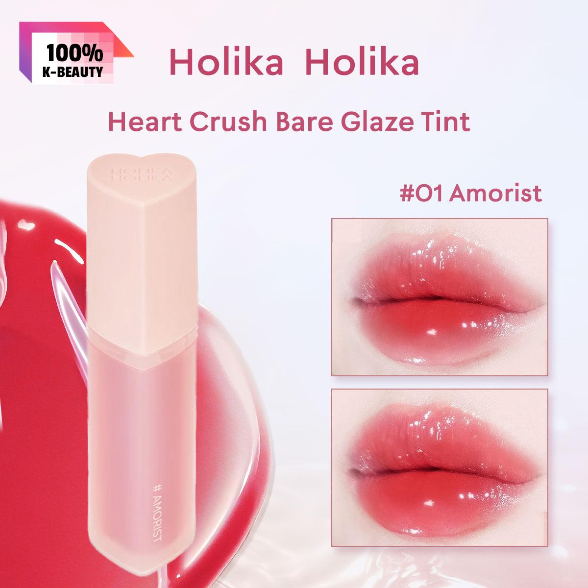 HOLIKA HOLIKA Heart Crush Bare Glaze Tint ОБНОВЛЕННЫЙ 3 г / 0,1 унции  (10 вариантов цвета)