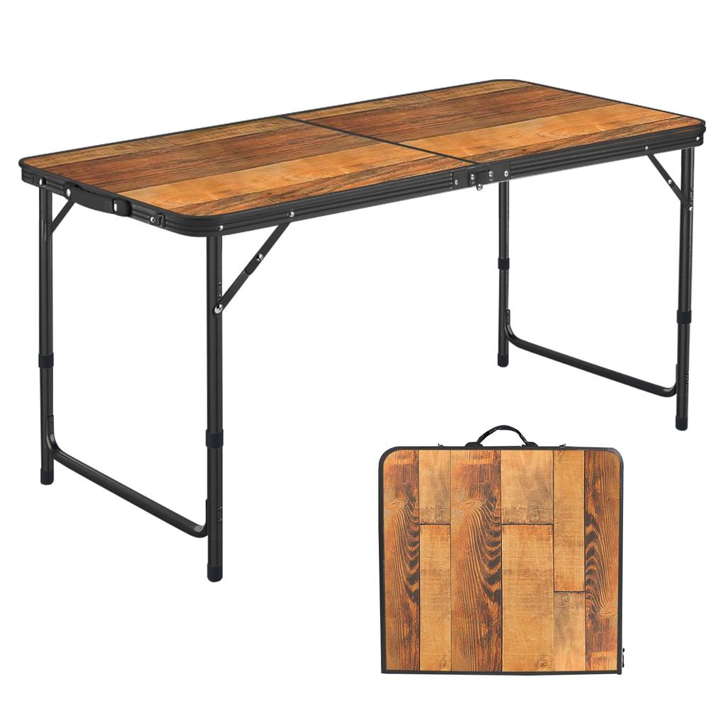 DesertFox Camping Outdoor Height For Easy To Easy To FGZ Table, Table, Folding, 120/180cm, 3-level Adjustable, Picnics, Leisure, Camping, Foldable,