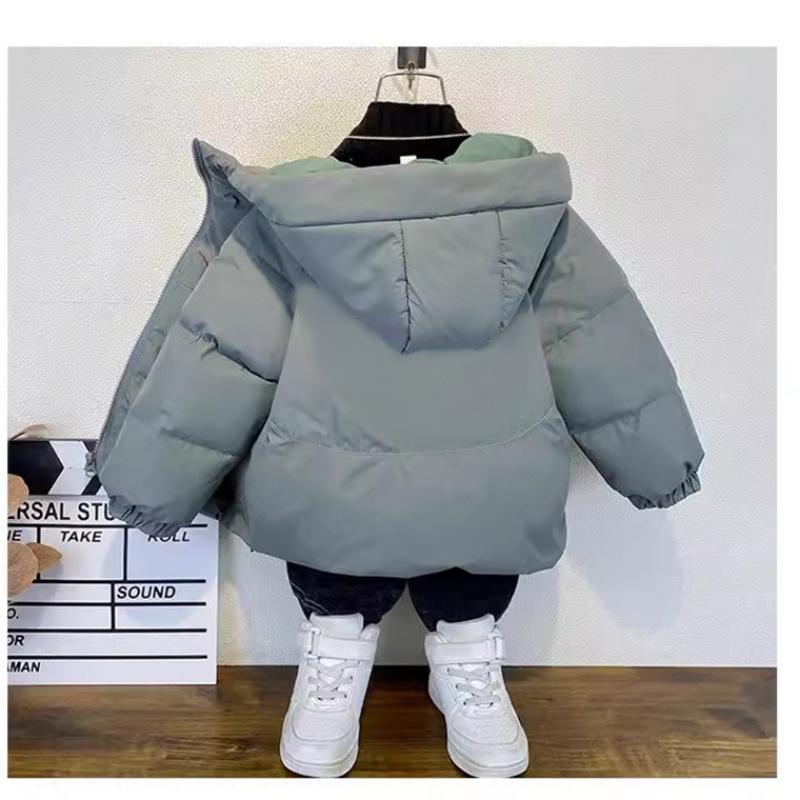 Boys' Down Padded Jacket Keeps Warm In Winter, Little Boys' Winter Clothes, Fashionable Thick Padded Jacket Jacket