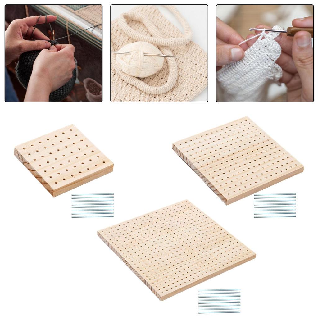Blocking Board, Wooden Craft Crochet Knitting Board. Practical Tool for