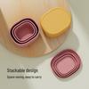 Food-Grade Silicone Microwaveable Bento Box - High-Temperature Resistant & Fresh-Keeping