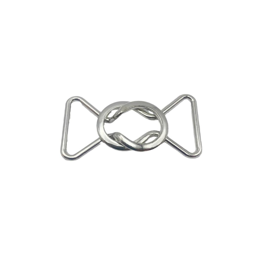 Adjustable Alloy Curtain Tie-Back & Clothing Buckle with Minimalist Metal Design