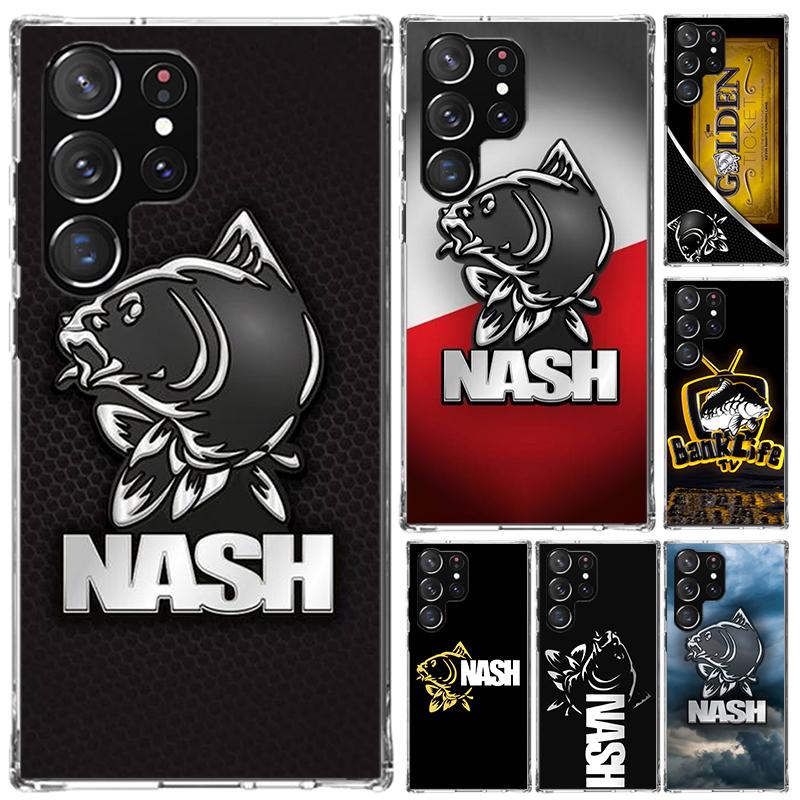 Nash Fishing Art Phone Case for Samsung Galaxy S26 S24 S23 Ultra S25 Edge S22 S21 Plus S20 FE + Soft Print Shell Funda Galaxy S2