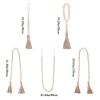 Bohemian Style Wooden Bead Tassels String Handmade Garland Jute Tassels Rustic Bead Ornament For Wall Hanging Decoration Crafts