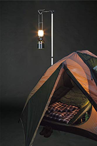 [Amazon.co.jp Exclusive] Captain Stag Aluminum Slide Lantern Stand Type 2 with Storage Bag and 3 Plastic Pegs (UF-25)