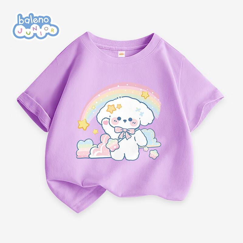T-shirt a maniche corte con stampa di cartoni animati in cotone da bambina Baleno