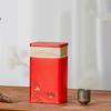 Compact Tea Container Portable Tinplate Tea Storage Box Tea Canister Tea Storage Jar Perfect for Home or Office Use