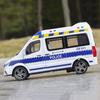 1:24 Alloy Ambulance Cars Toy Diecast Model Doors Opened Police Car Miniature with Light Music Vehicle Child Festival Gifts