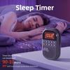 FM AM Portable Radios Rechargeable Pocket Radio w/ Earphone Mini Digital Tuning Radio Wireless Bluetooth Audio for Walk/Jogging