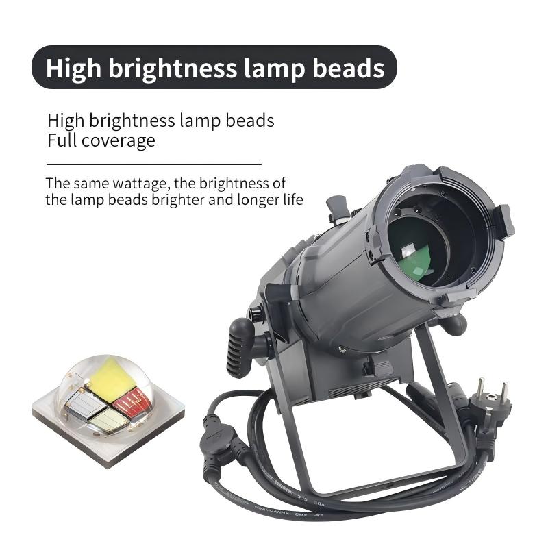 100W Imaging Light 2in1 Zoom Profile Surface Studio Gobo Spotlight Variable Zoom Ellipsoidal DMX LED Leko for Light Show DJ CLUB