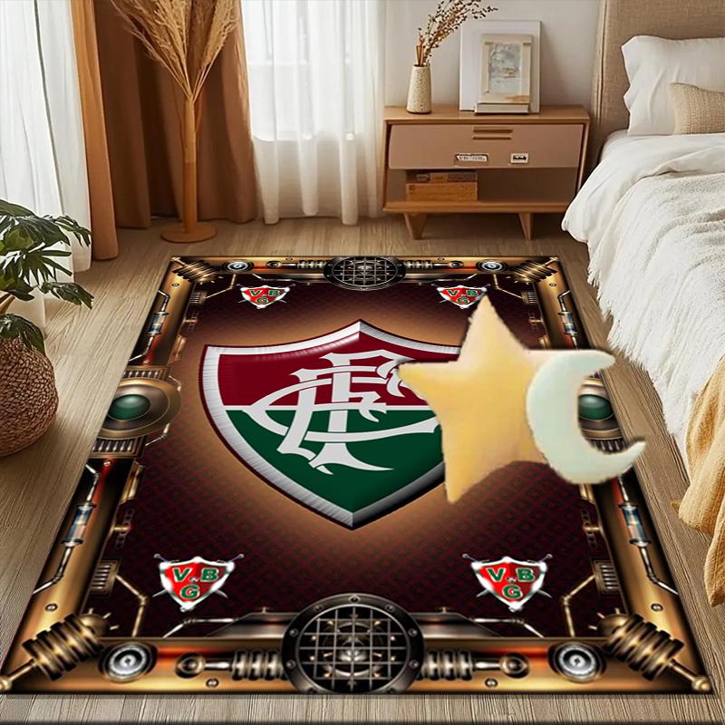 Soccer Club Emblem Design Printed Office Carpet Chair Cushion Entryway Rug, Rugs for Living Room, Bedroom Christmas gifts