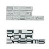 BYD Metal Logo Car Body Sticker - Dream Letter Decoration for Tang Song Qin Models