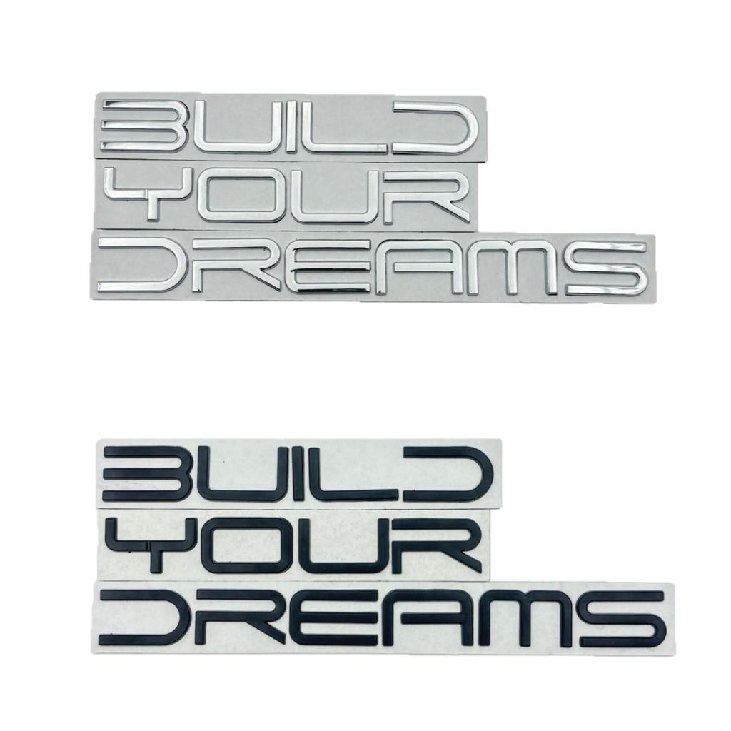 BYD Metal Logo Car Body Sticker - Dream Letter Decoration for Tang Song Qin Models