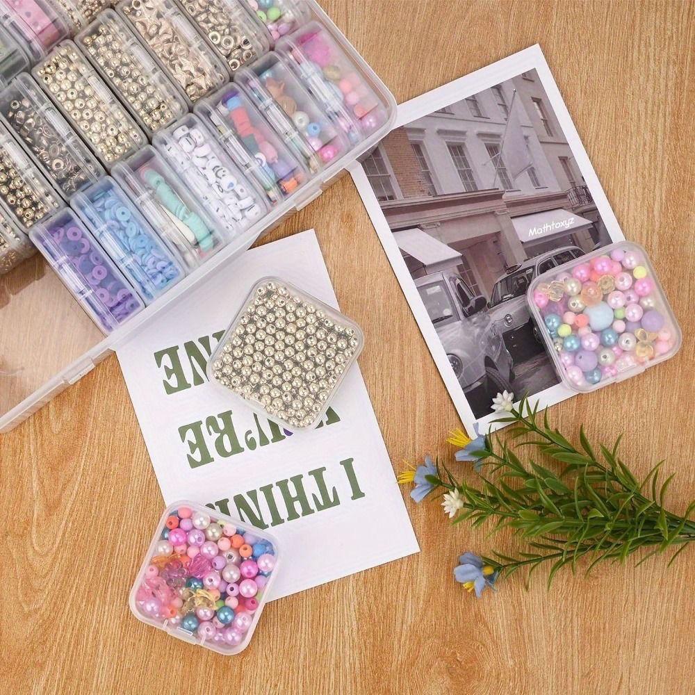 

Прозора коробка для зберігання та органайзер нанобісеру для ювелірних виробів та аксесуарів для нейл-арту