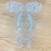 Handmade Lace Embroidery DIY Collar Appliqué Latest Design Sequins Embroidery Cloth  Bridal Party