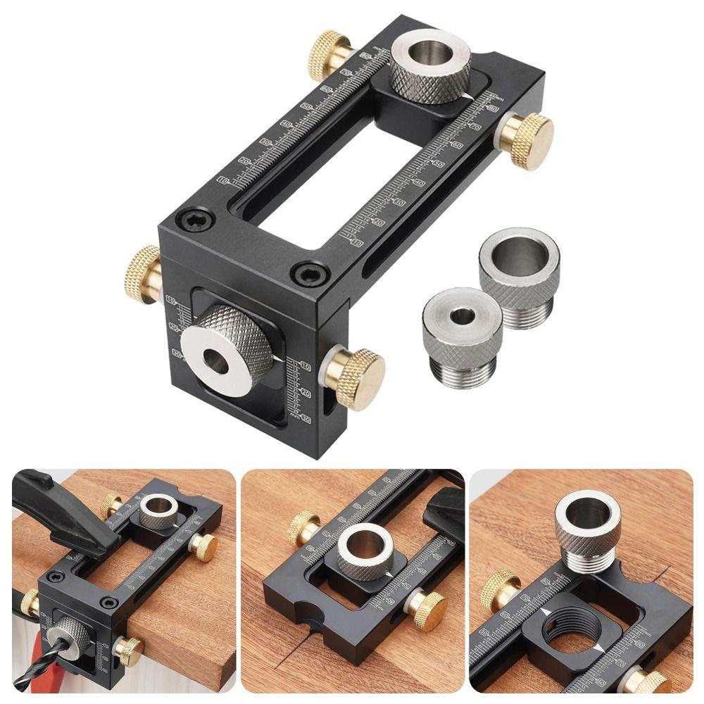 2 in 1 Punch Positioner Alignment Drill Guide Tools Drill Puncher Locator  Bed Cabinet