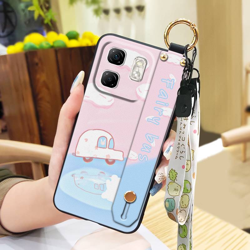 Shockproof Fashion Design Phone Case For infinix Hot50i/Smart9/X6531/X6532 Durable Anti-knock Lanyard Cartoon Protective