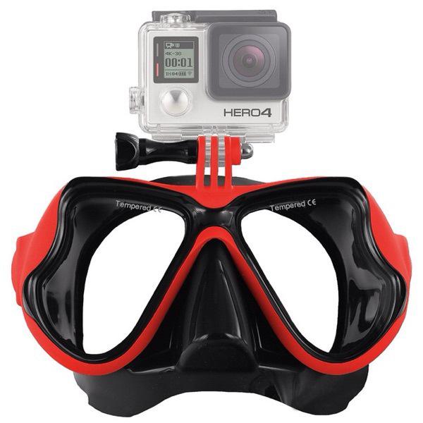 

Waterproof Diving Goggles with Box for GoPro & DJI Action Cameras красный